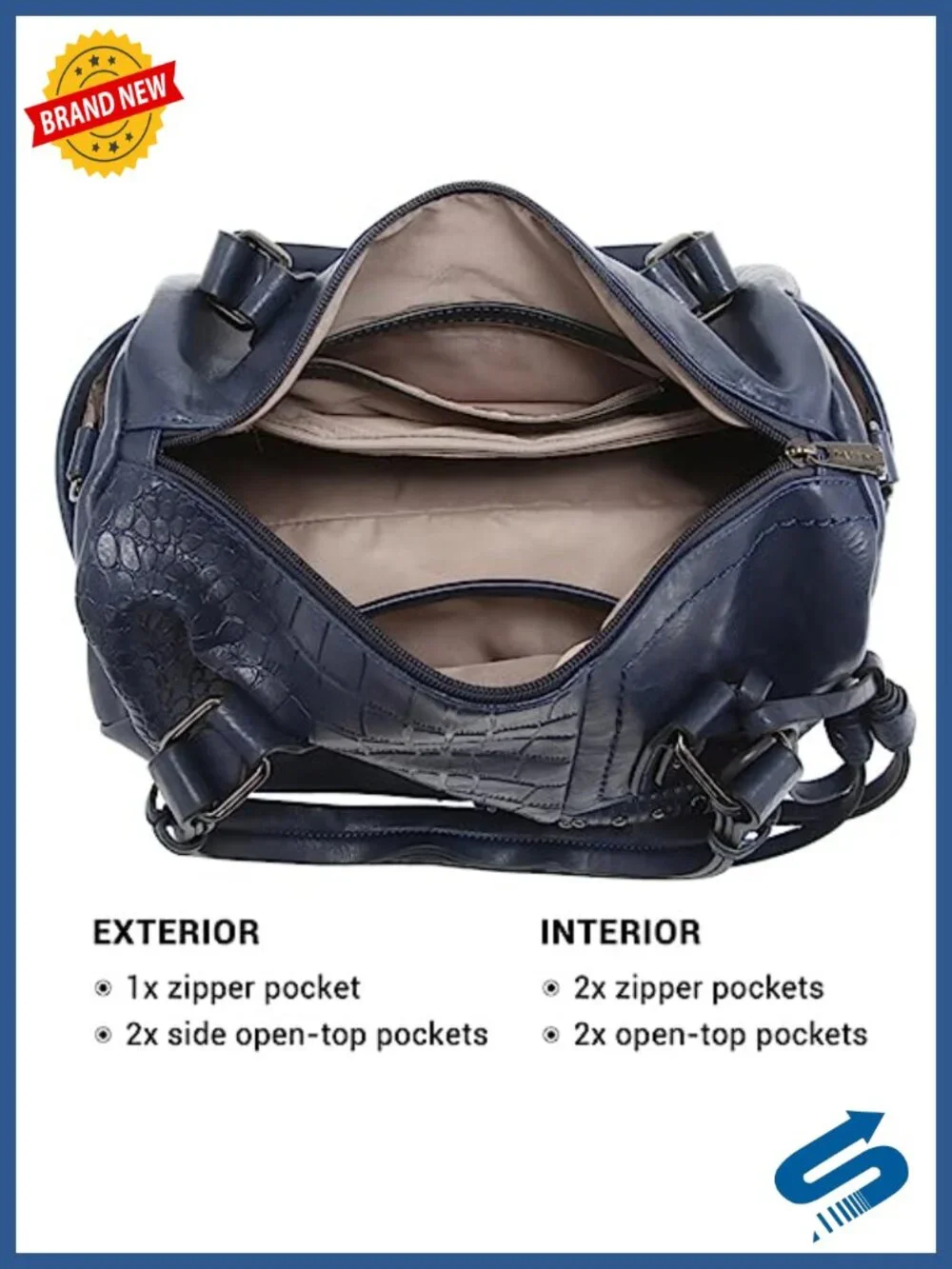 Soft Vegan Leather Barrel Bag Large Hobo Tote Satchel Work Handbag